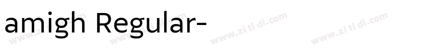 amigh Regular字体转换